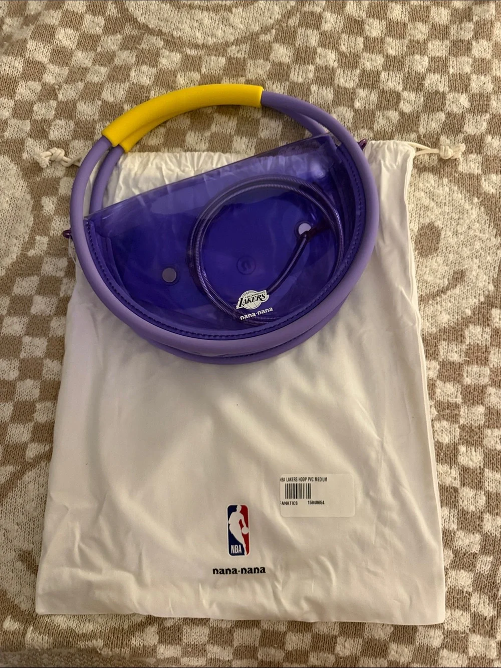 NBA Purple and Yellow Kids Clear Circle Bag